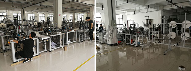 星火合肥全自動n95口罩機器設(shè)備展示