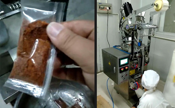星火廠(chǎng)家燒肉粉包裝機(jī)客戶(hù)案例實(shí)拍圖